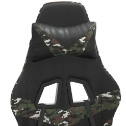 vidaXL Sillas-Silla gaming giratoria cuero sintético
