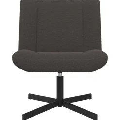 vidaXL Sillas-Silla giratoria 63 x 75 x 76 cm Piel de oveja