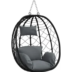 vidaXL Jardín-Silla huevo colgante Manual 91,5 x 54,5 x 107 cm