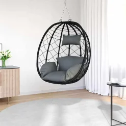 vidaXL Jardín-Silla huevo colgante Manual 91,5 x 54,5 x 107 cm