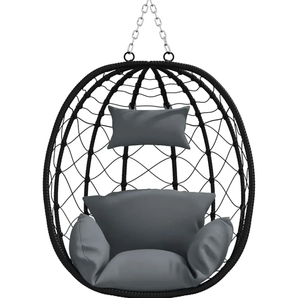 vidaXL Jardín-Silla huevo colgante Manual 91,5 x 54,5 x 107 cm