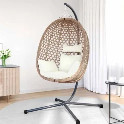 vidaXL Jardín-Silla huevo colgante Manual 104 x 100 x 191 cm
