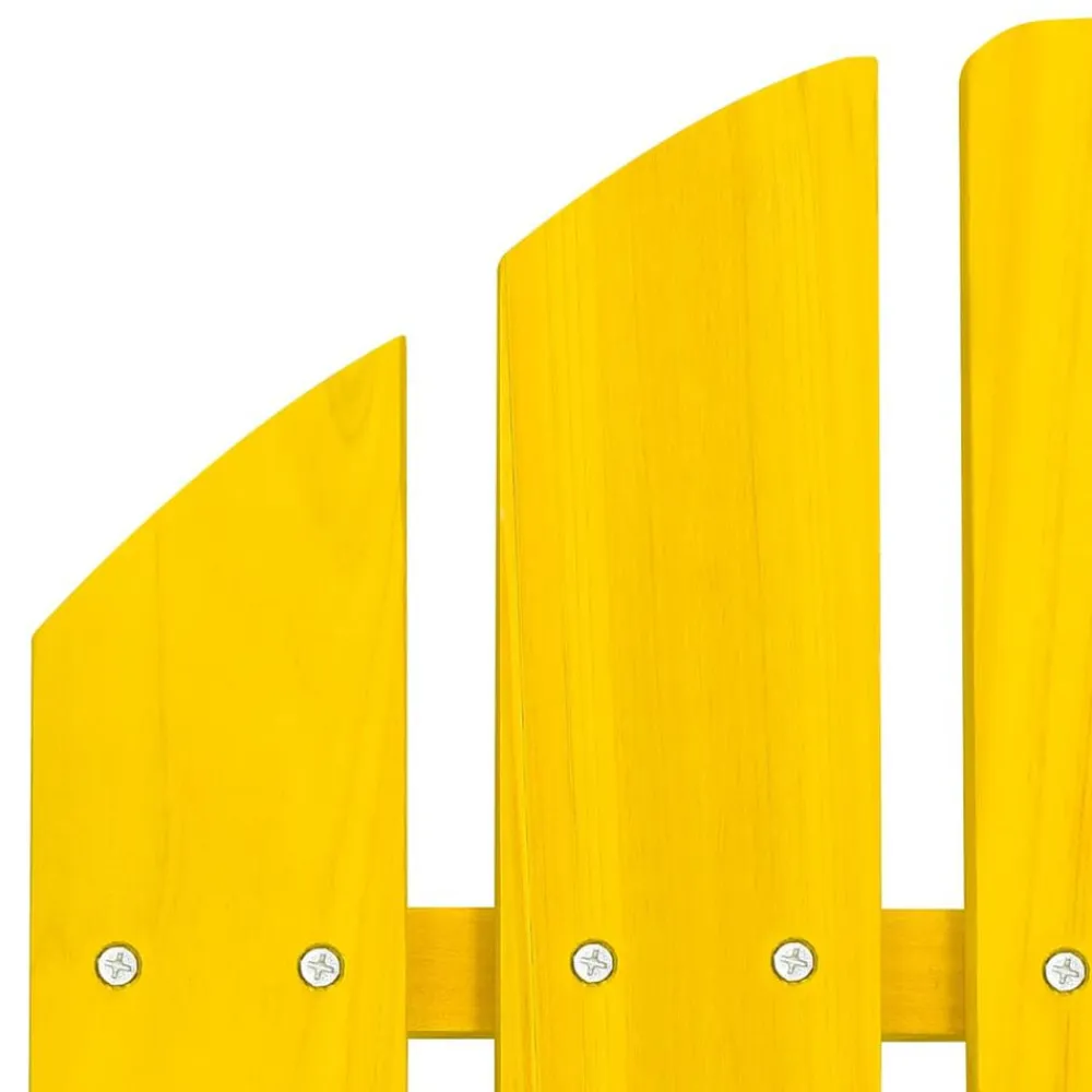 vidaXL Silla jardín Adirondack y otomana madera maciza abeto amarilla Amarillo Online