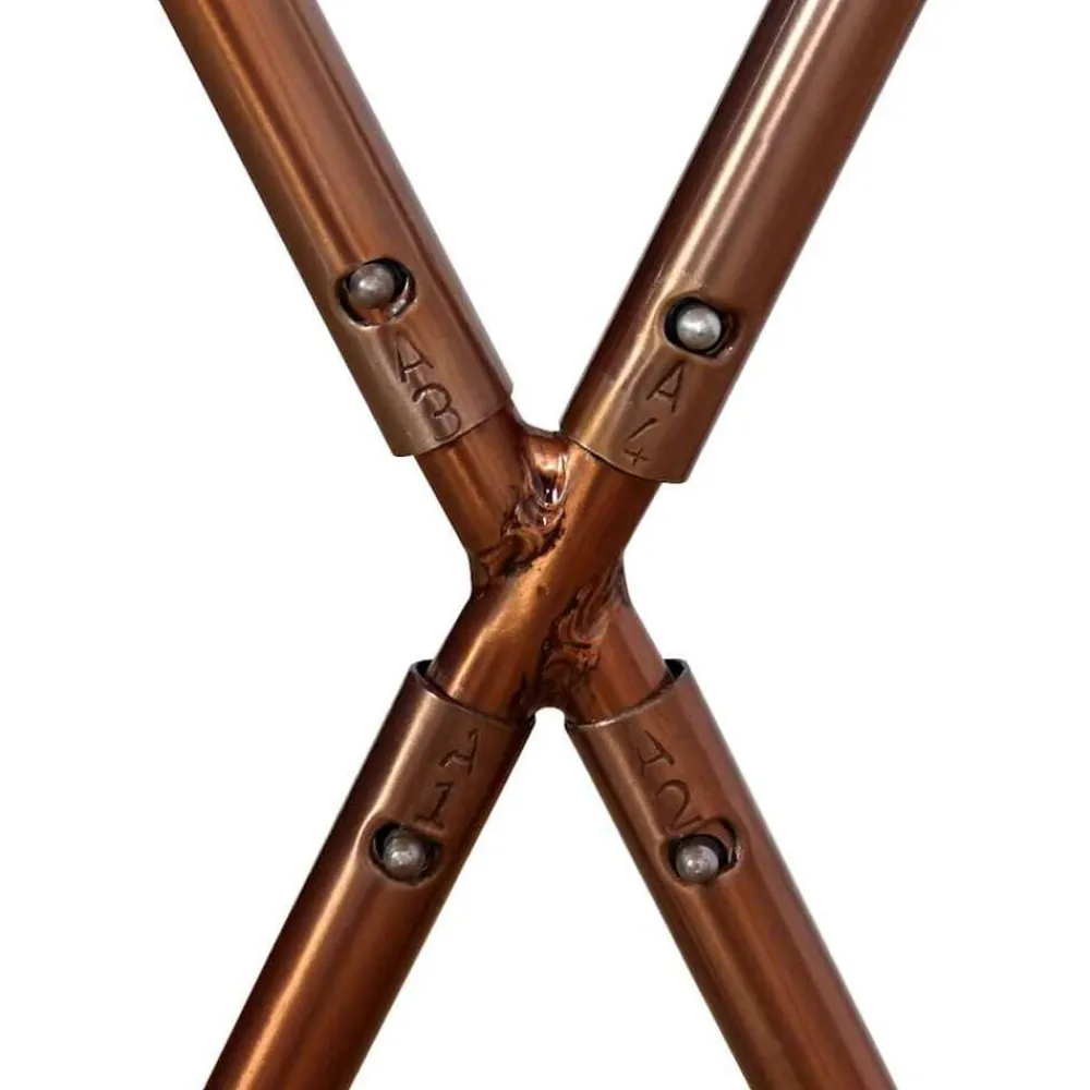vidaXL Silla mariposa de cuero auténtico marrón y blanco Marrón y blanco Best