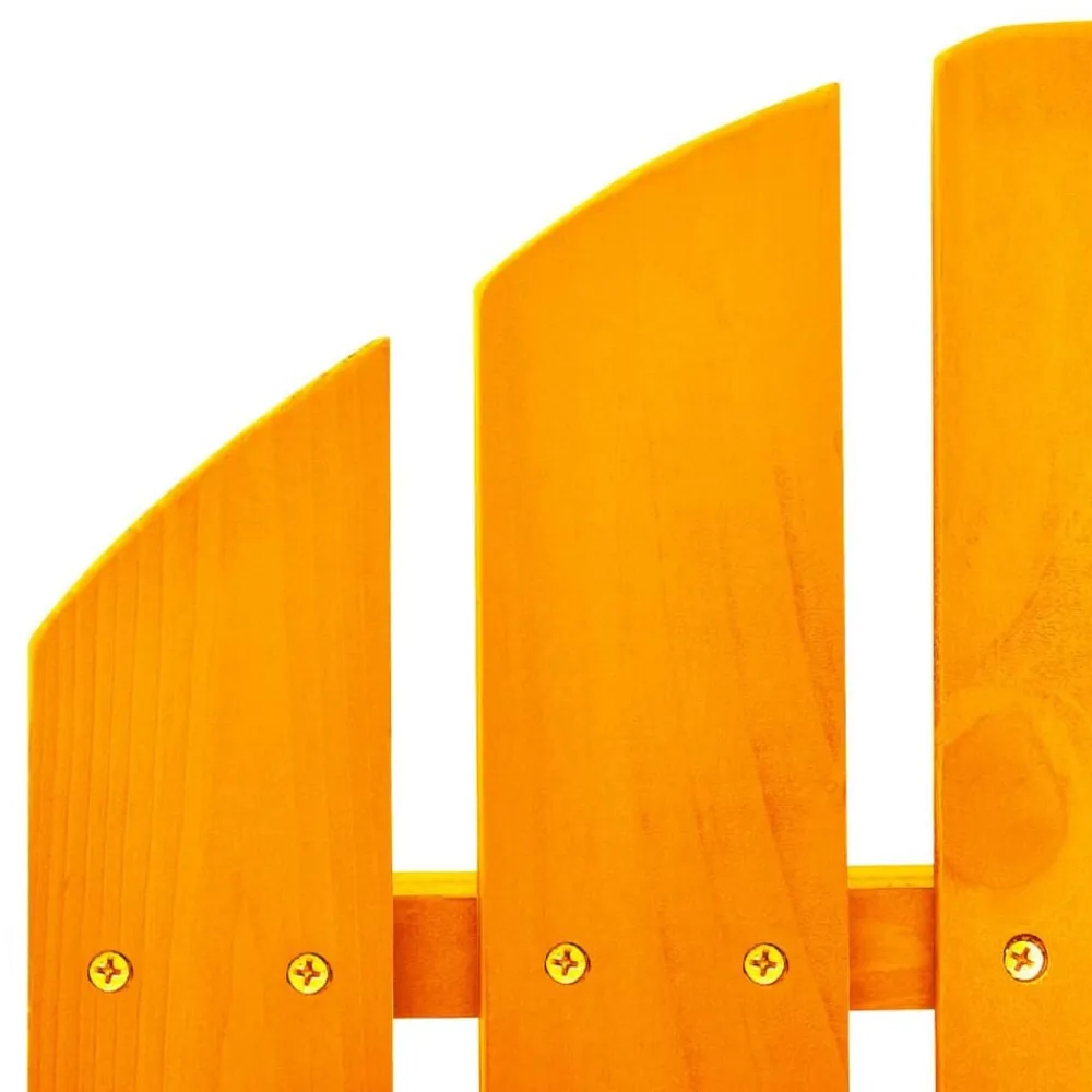 vidaXL Silla mecedora de jardín Adirondack madera maciza abeto Naranja Sale