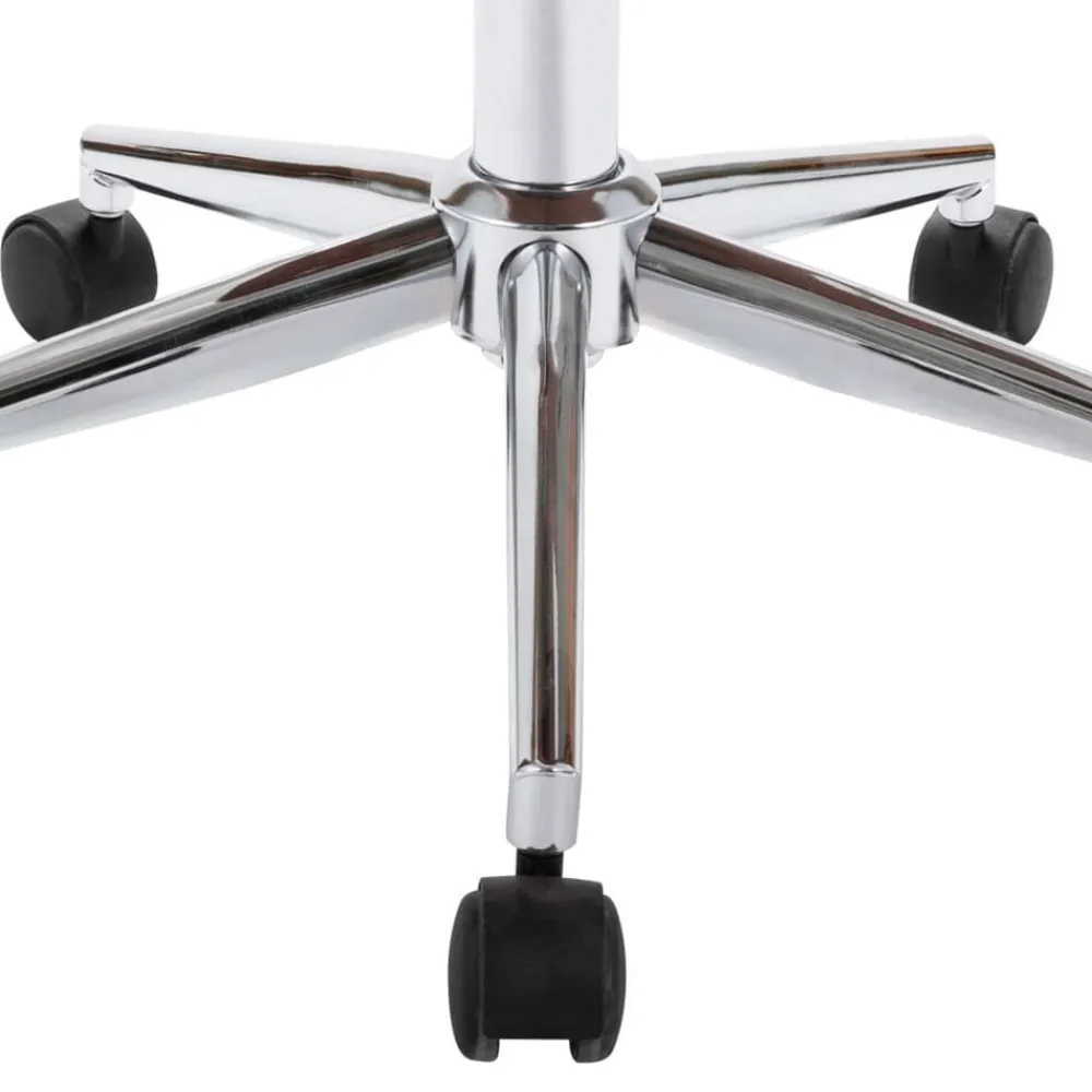 vidaXL Silla oficina giratoria madera curvada cuero sintético Blanco Online