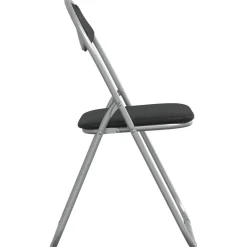 vidaXL Silla Plegable 8 pcs 48 x 43,5 x 81 cm Negro y gris Online