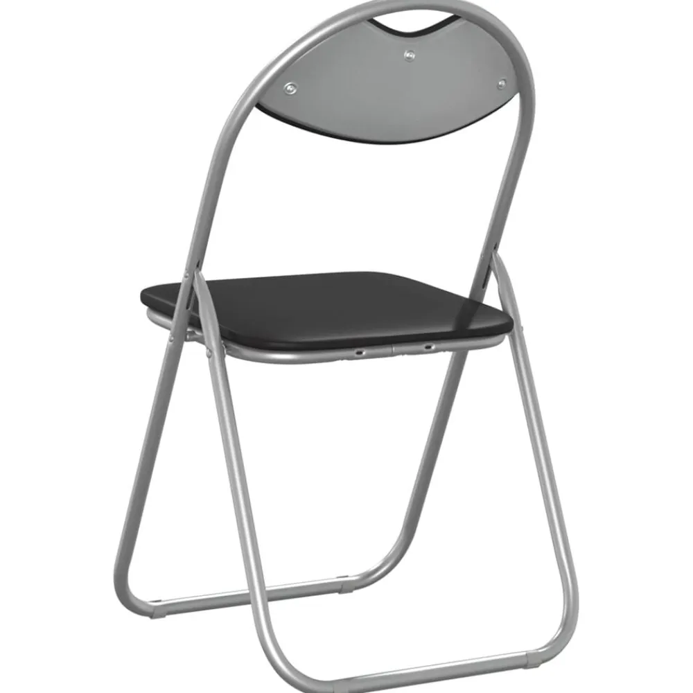 vidaXL Silla Plegable 8 pcs 48 x 43,5 x 81 cm Negro y gris Online