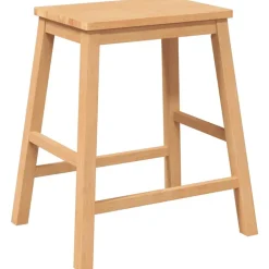 vidaXL Sillas-Sillas de bar 2 uds madera maciza caucho