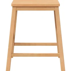 vidaXL Sillas-Sillas de bar 2 uds madera maciza caucho