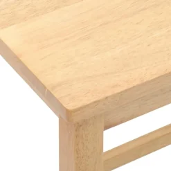 vidaXL Sillas-Sillas de bar 2 uds madera maciza caucho