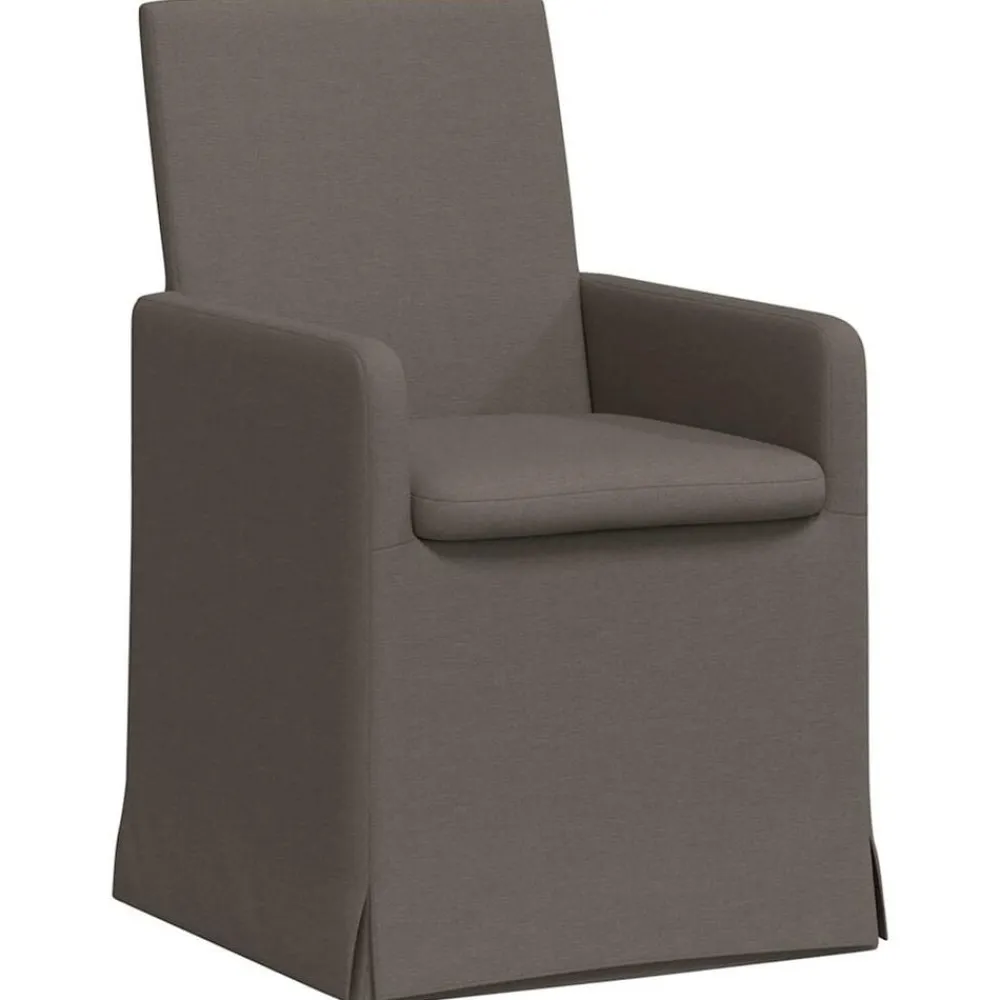 vidaXL Sillas de comedor 2 pcs 57 x 67 x 95 cm Lino Gris claro Outlet