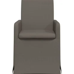 vidaXL Sillas de comedor 2 pcs 57 x 67 x 95 cm Lino Gris claro Outlet