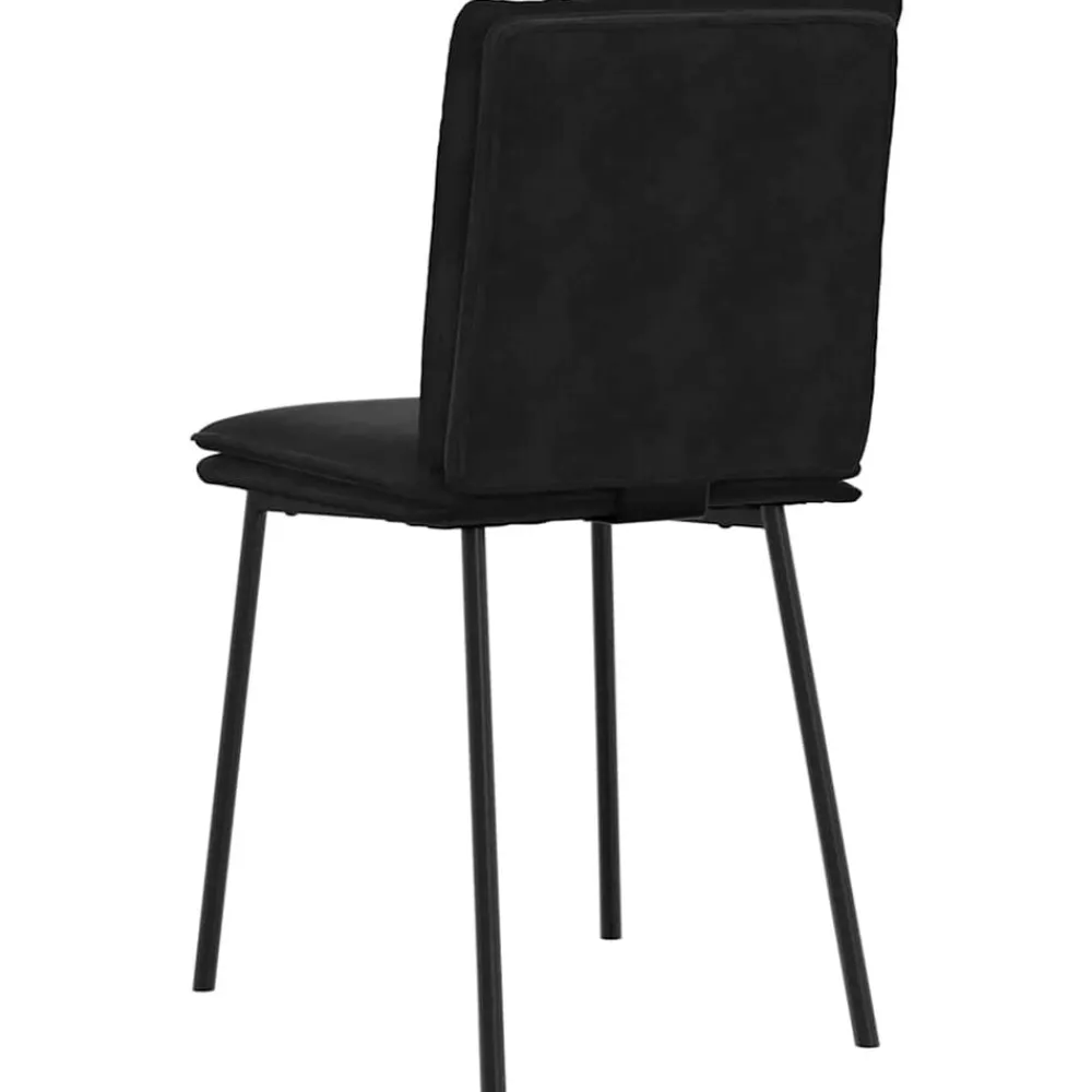 vidaXL Sillas-Sillas de comedor 4 unidades terciopelo