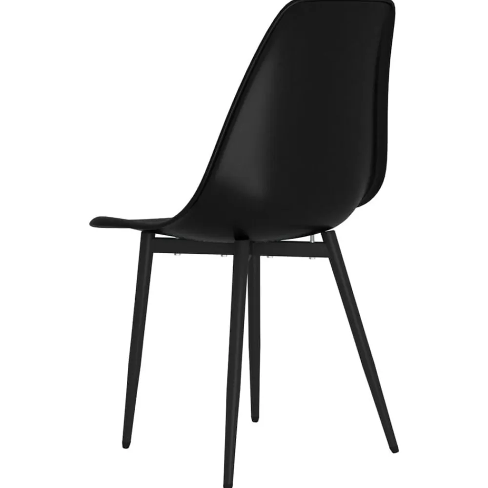 vidaXL Sillas de comedor 2 unidades negras PP Negro Online