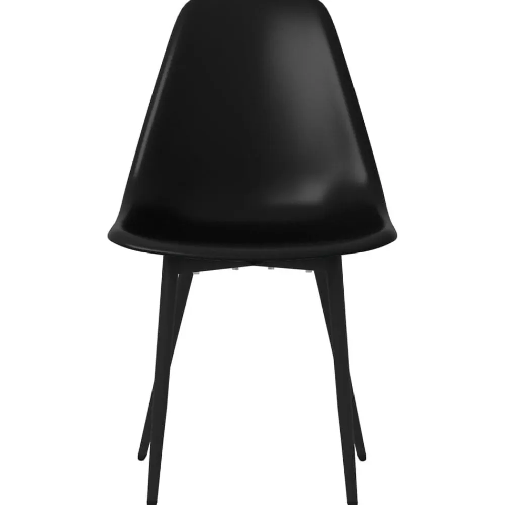vidaXL Sillas de comedor 2 unidades negras PP Negro Online