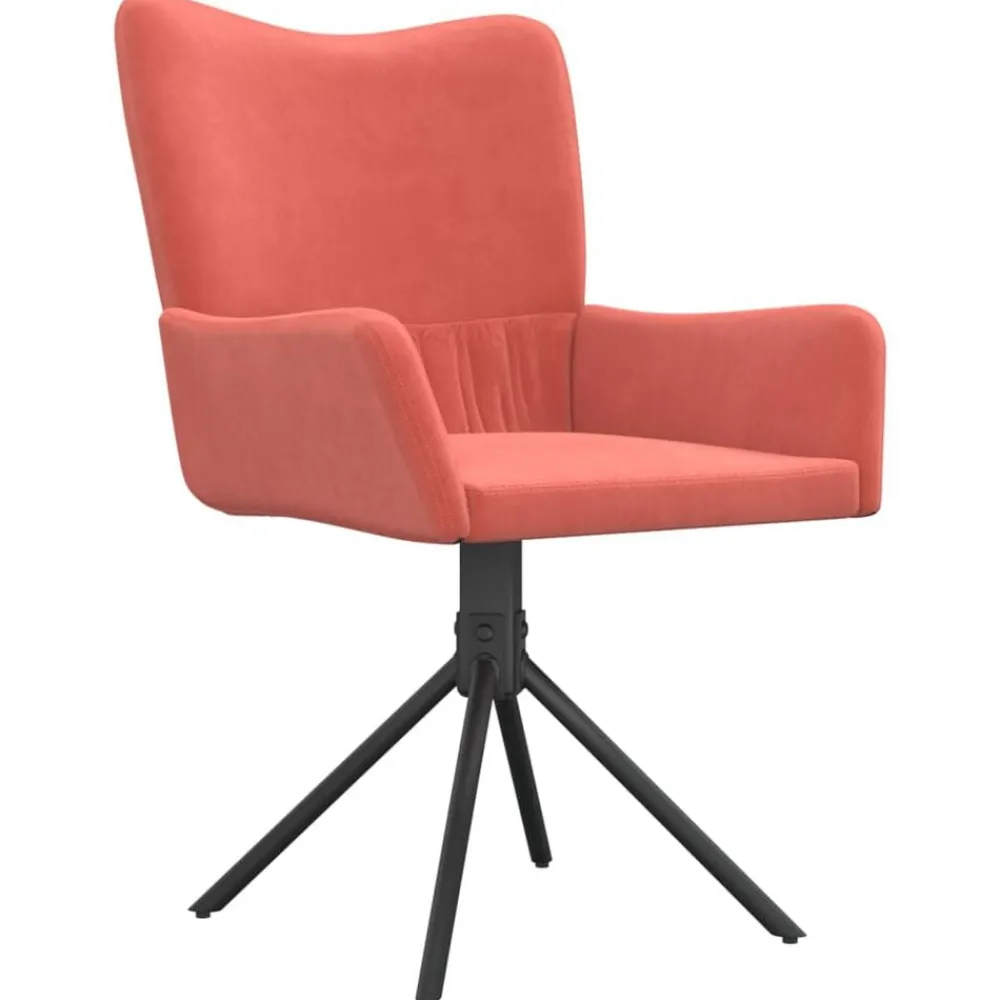 vidaXL Sillas-Sillas de comedor giratorias 2 unidades terciopelo