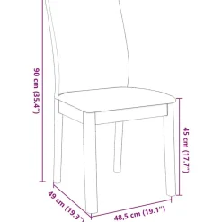 vidaXL Sillas de comedor con cojines 2 uds madera maciza marrón caucho Marr&oacute;n y claro Best