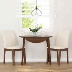 vidaXL Sillas de comedor con cojines 2 uds madera maciza marrón caucho Marr&oacute;n y claro Best