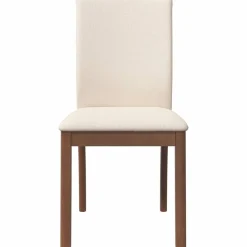 vidaXL Sillas de comedor con cojines 2 uds madera maciza marrón caucho Marr&oacute;n y claro Best