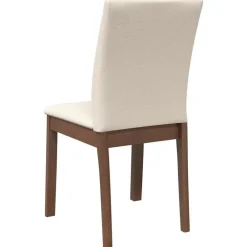 vidaXL Sillas de comedor con cojines 2 uds madera maciza marrón caucho Marr&oacute;n y claro Best