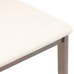 vidaXL Sillas de comedor con cojines 2 uds madera maciza marrón caucho Marr&oacute;n y claro Best