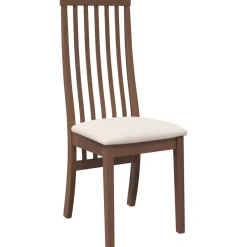vidaXL Sillas-Sillas de comedor con cojines 2 uds madera maciza marrón caucho