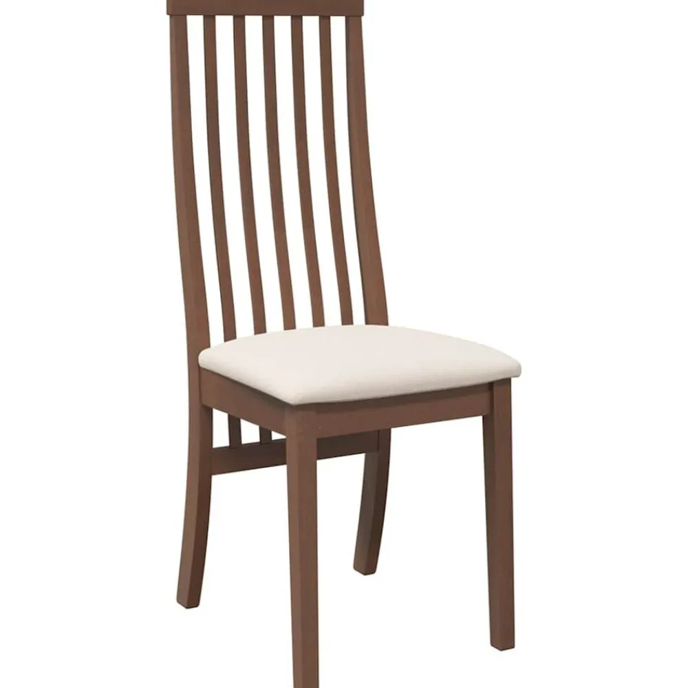 vidaXL Sillas-Sillas de comedor con cojines 2 uds madera maciza marrón caucho