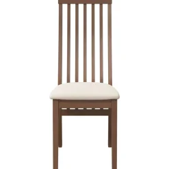 vidaXL Sillas-Sillas de comedor con cojines 2 uds madera maciza marrón caucho