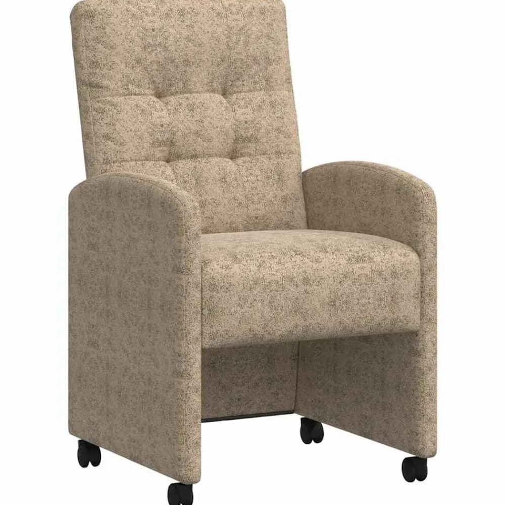 vidaXL Sillas de Comedor con Ruedas 2 pcs 58 x 67 x 97 cm Gris claro Sale