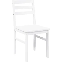 vidaXL Sillas-Sillas de comedor 2 unidades madera maciza de caucho
