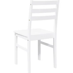 vidaXL Sillas-Sillas de comedor 2 unidades madera maciza de caucho