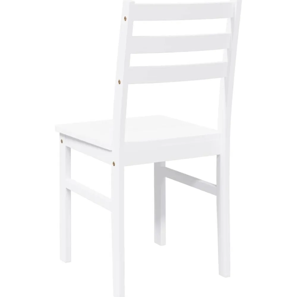 vidaXL Sillas-Sillas de comedor 2 unidades madera maciza de caucho