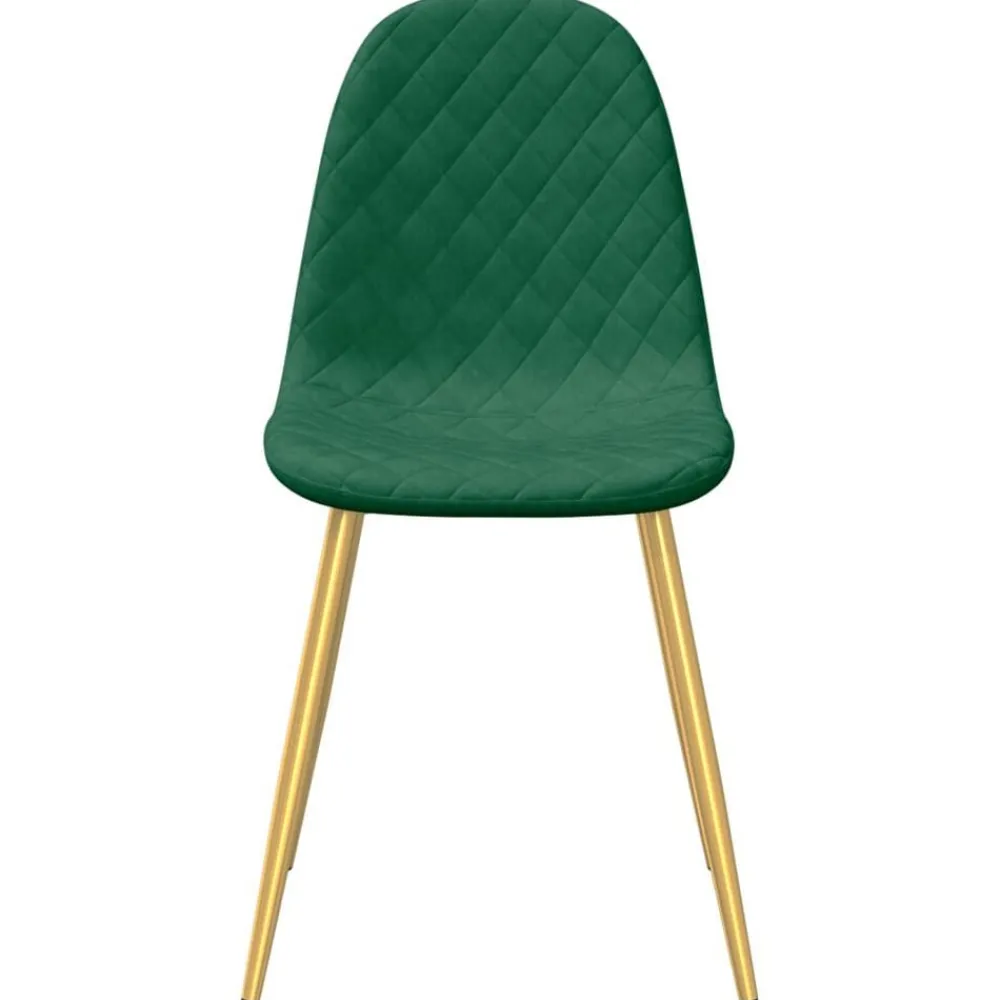 vidaXL Sillas-Sillas de comedor 2 unidades terciopelo