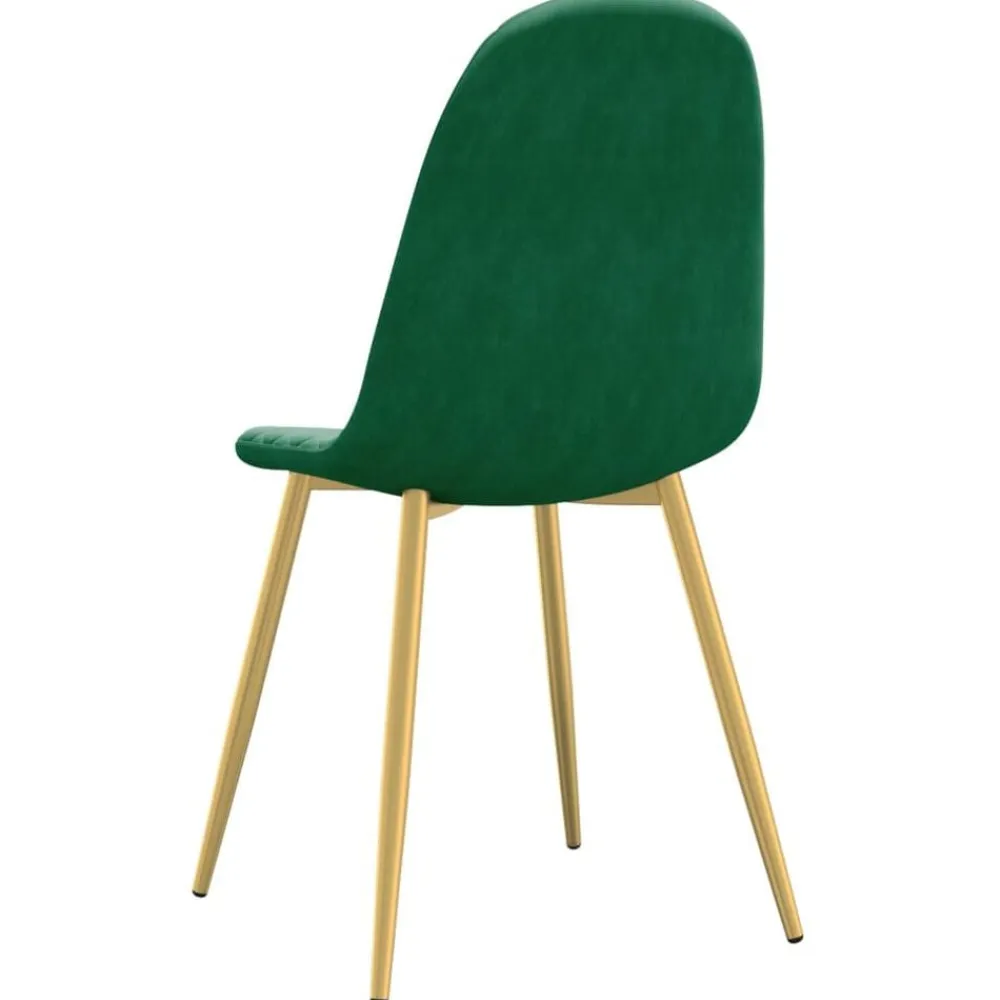 vidaXL Sillas-Sillas de comedor 2 unidades terciopelo