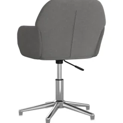 vidaXL Sillas de comedor giratorias 2 unidades tela Gris claro Clearance
