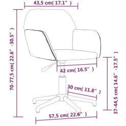 vidaXL Sillas de comedor giratorias 2 unidades tela Gris claro Clearance