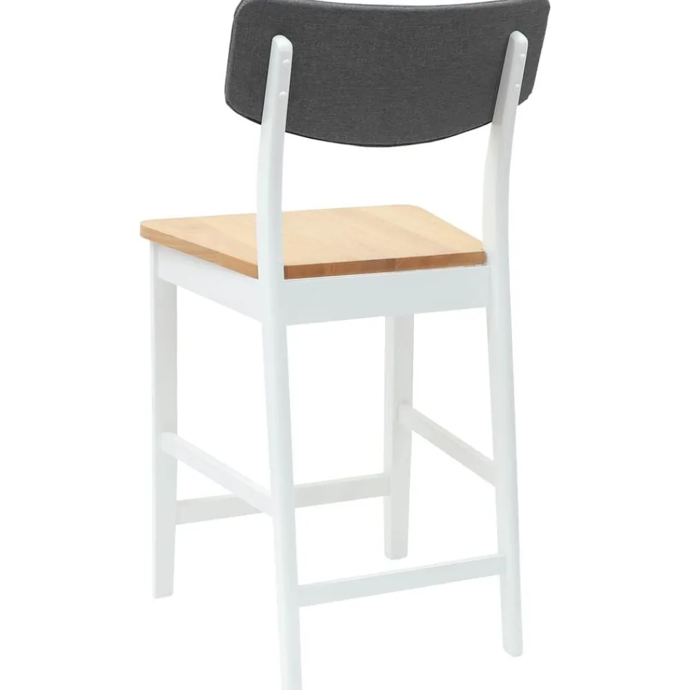 vidaXL Sillas de comedor 2 pcs 48 x 49 x 95 cm Madera de Caucho Sólido y natural Hot