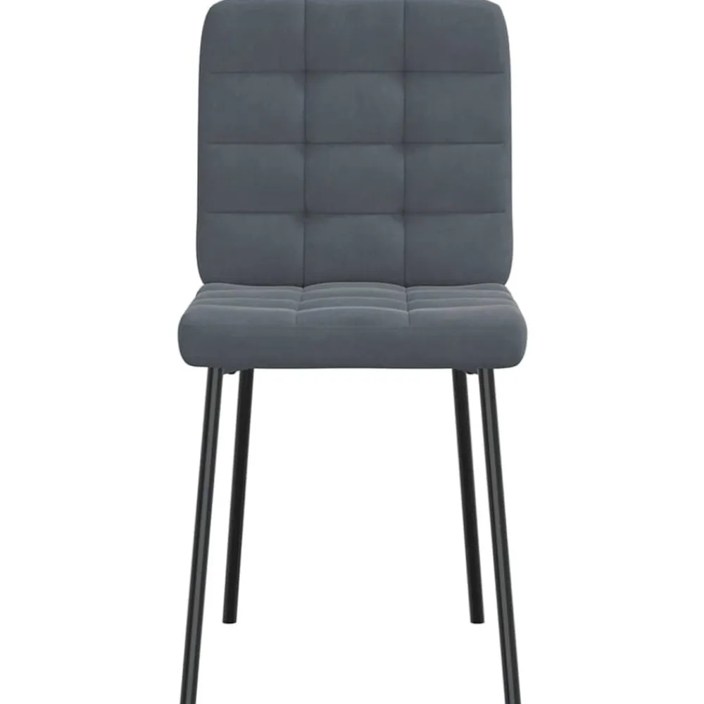 vidaXL Sillas-Sillas de comedor 4 unidades terciopelo