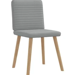vidaXL Sillas-Sillas de comedor 4 unidades tela