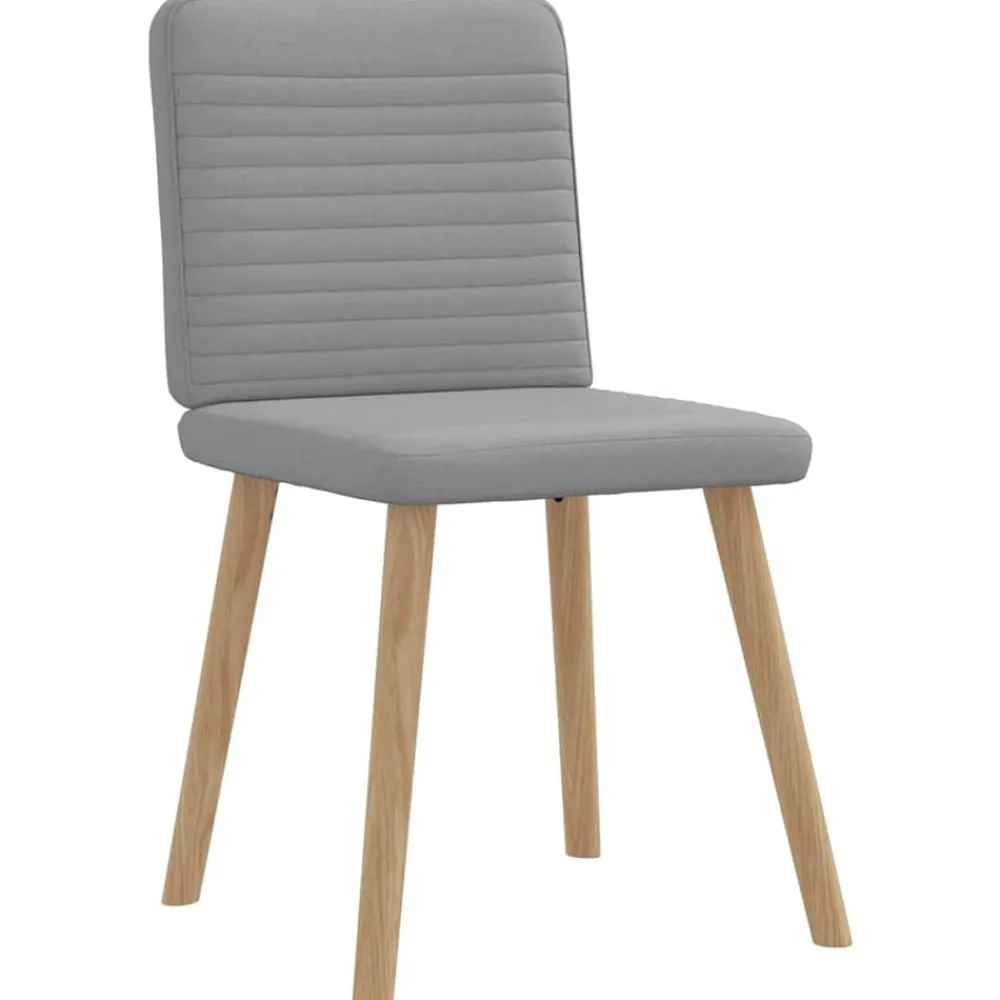 vidaXL Sillas-Sillas de comedor 4 unidades tela