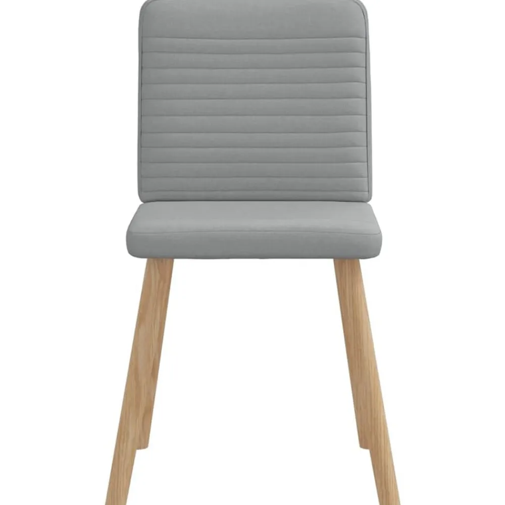 vidaXL Sillas-Sillas de comedor 4 unidades tela
