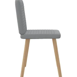 vidaXL Sillas-Sillas de comedor 4 unidades tela