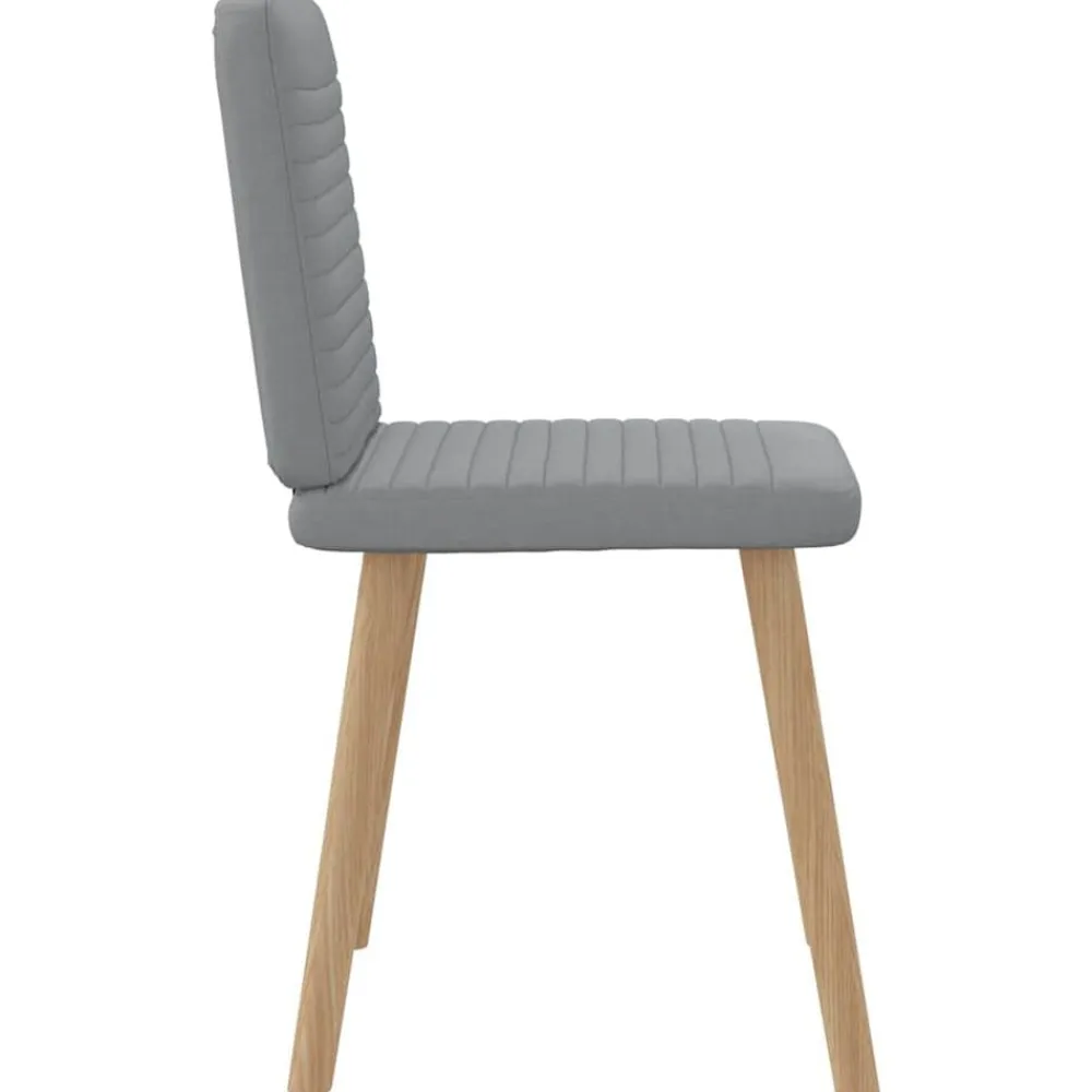 vidaXL Sillas-Sillas de comedor 4 unidades tela