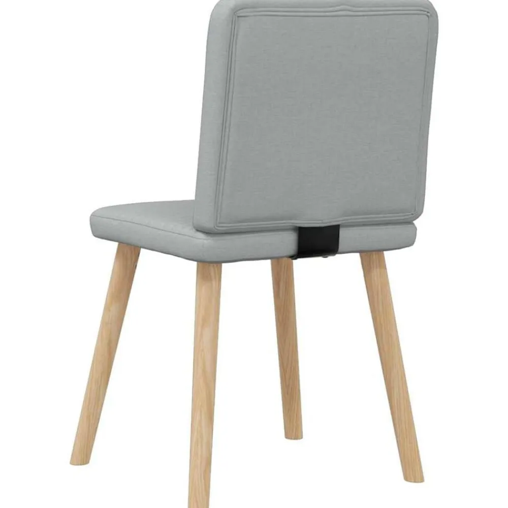 vidaXL Sillas-Sillas de comedor 4 unidades tela