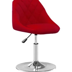 vidaXL Sillas de comedor giratorias 2 unidades terciopelo rojo tinto Rojo vino tinto Online