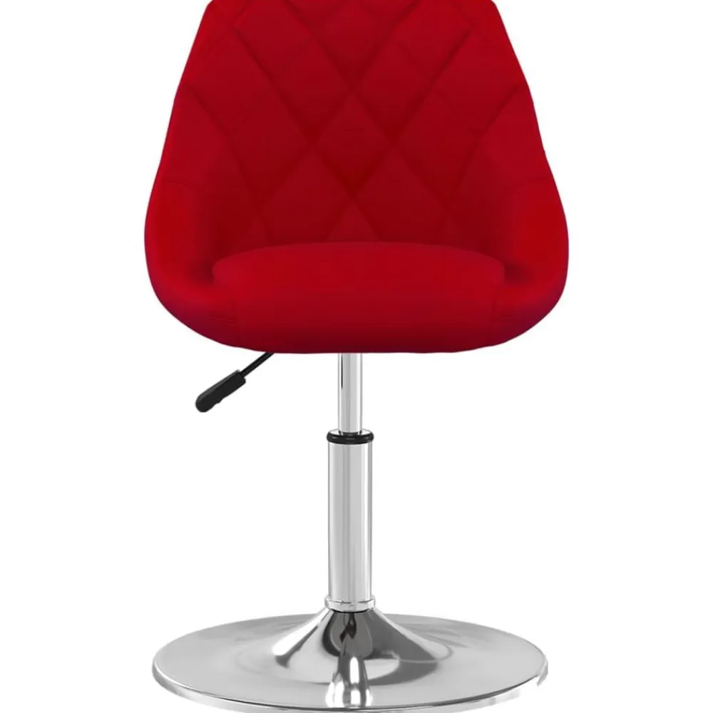 vidaXL Sillas de comedor giratorias 2 unidades terciopelo rojo tinto Rojo vino tinto Online