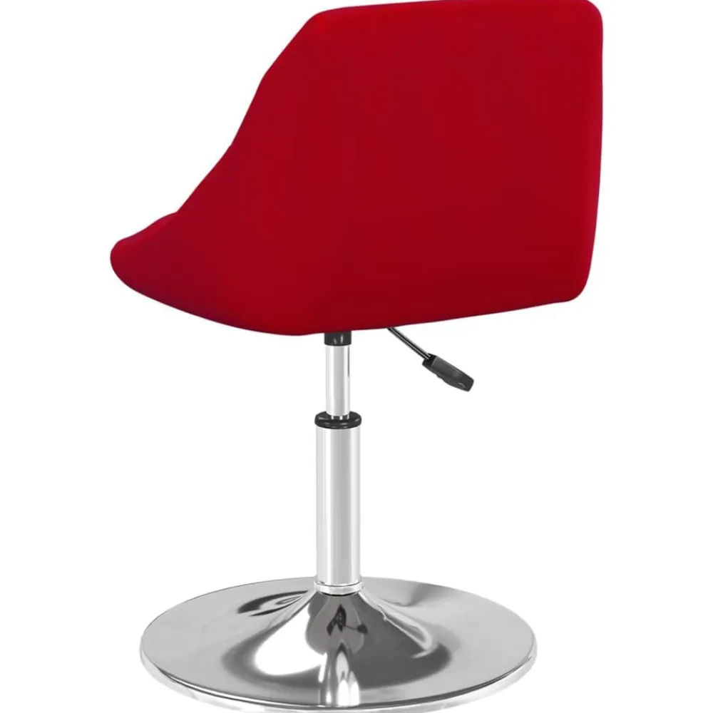 vidaXL Sillas de comedor giratorias 2 unidades terciopelo rojo tinto Rojo vino tinto Online