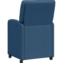 vidaXL Sillas-Sillas de Comedor con Ruedas 2 pcs 57 x 67 x 95 cm tela