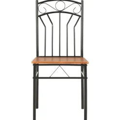 vidaXL Sillas de comedor 6 unidades MDF marrón New